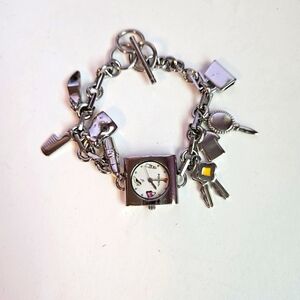 Fossil "fashionista " Charm bracelet watch